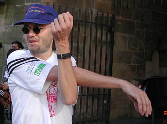 Erwin beim Nrnberger Stadtlauf am 03.10.2001